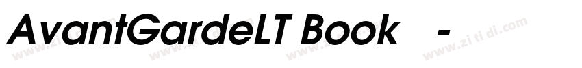 AvantGardeLT Book 粗体字体转换